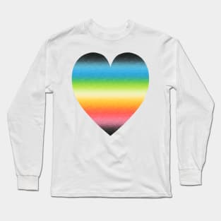 Gradient Queer Pride Heart Long Sleeve T-Shirt